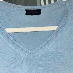 pale blue Saks Fifth Ave sweater